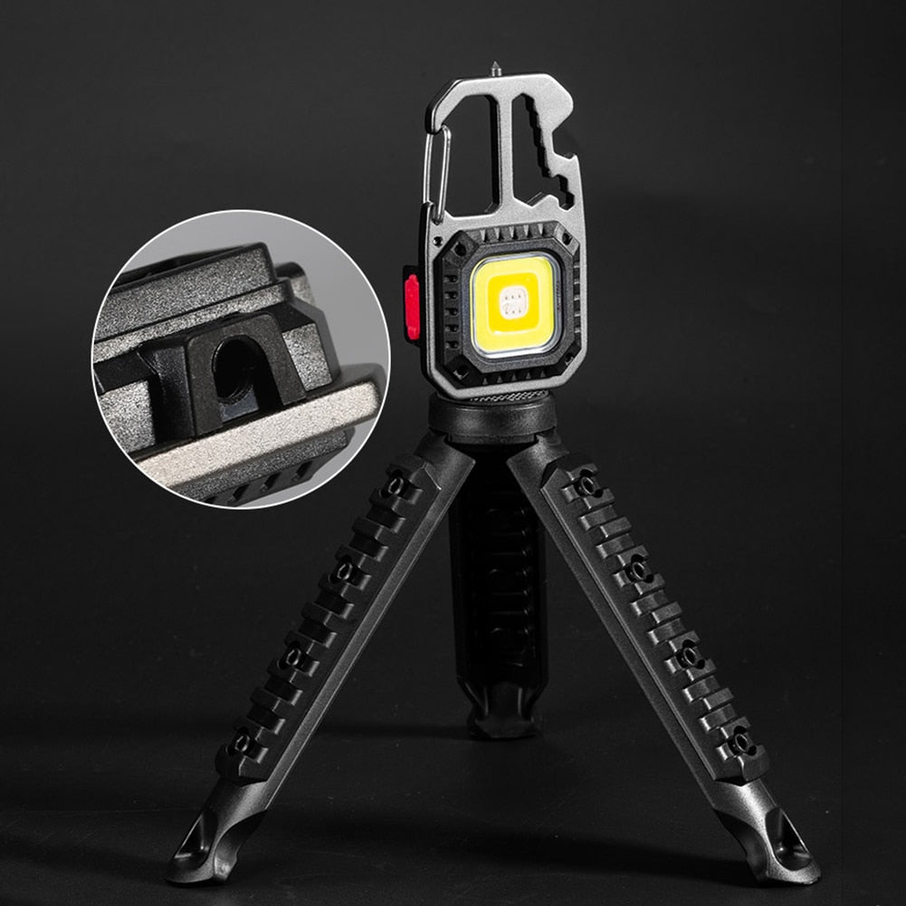 Outdoor Camping LED Flashlight Tripod Multifunctional Torch Portable Hanging Tent Working Light Bracket Accessories